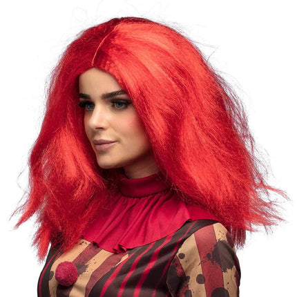 Halloween Pruik Rood van Boland koop je bij Partywinkel