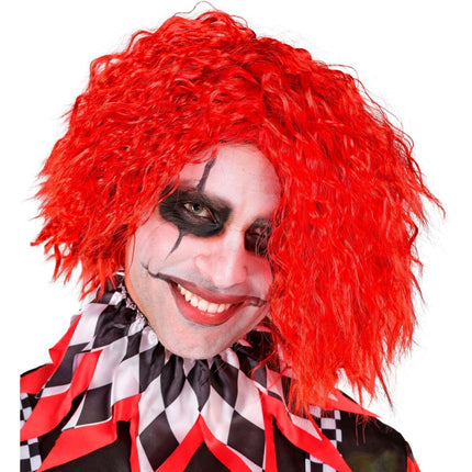 Halloween Pruik Rood Krullen Clown van Widmann koop je bij Partywinkel