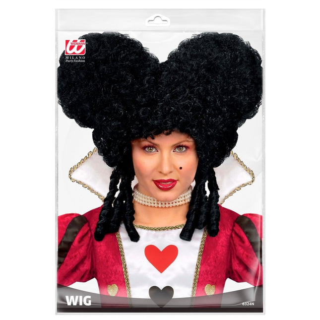 Halloween Pruik Zwart Barok van Widmann koop je bij Partywinkel