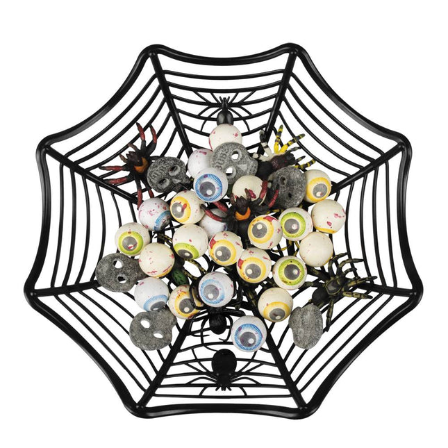 Halloween Schaal Spinnenweb 27cm van Boland koop je bij Partywinkel