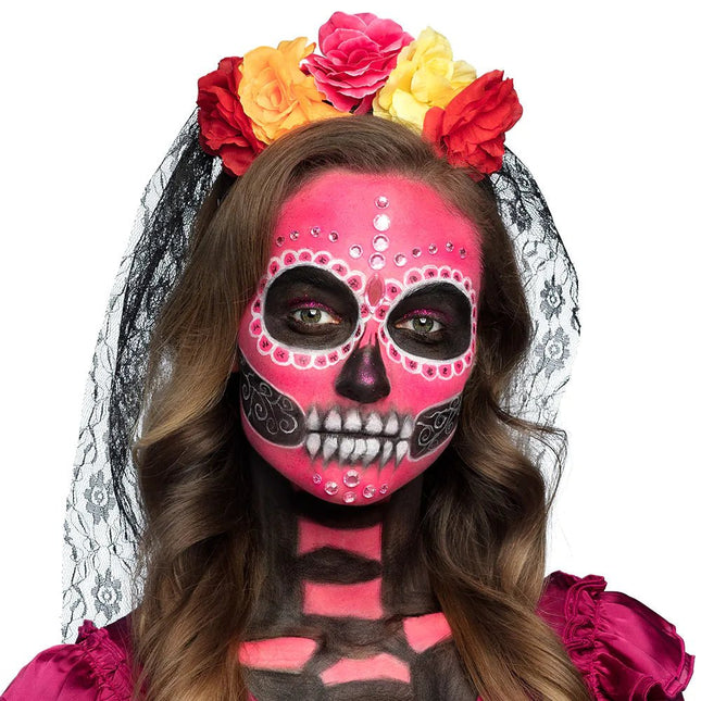 Halloween Schminkset Diamond Catrina 5 delig van Boland koop je bij Partywinkel