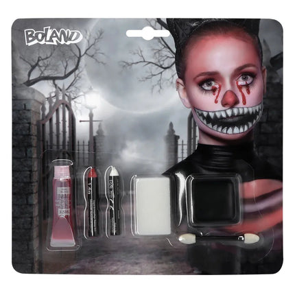 Halloween Schminkset Kat 5 delig van Boland koop je bij Partywinkel