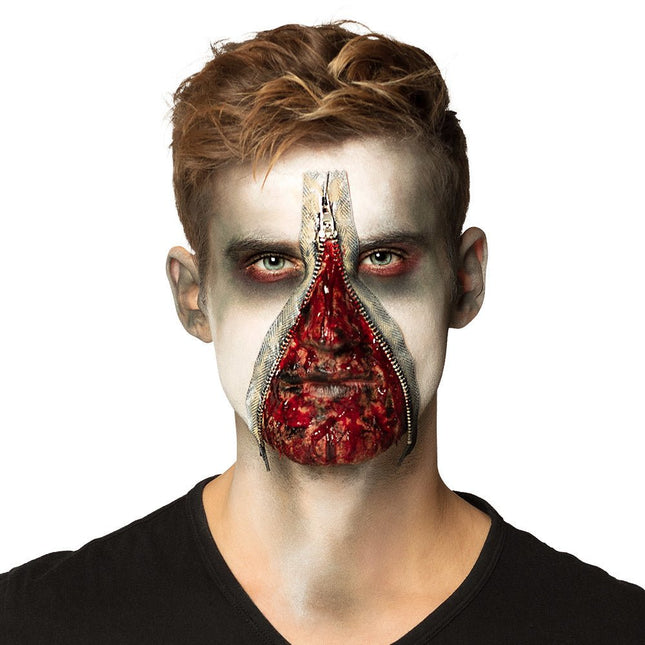 Halloween Schminkset Zombie Rits van Boland koop je bij Partywinkel