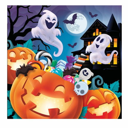 Halloween Servetten Pompoenen 33cm van Fiestas Guirca koop je bij Partywinkel