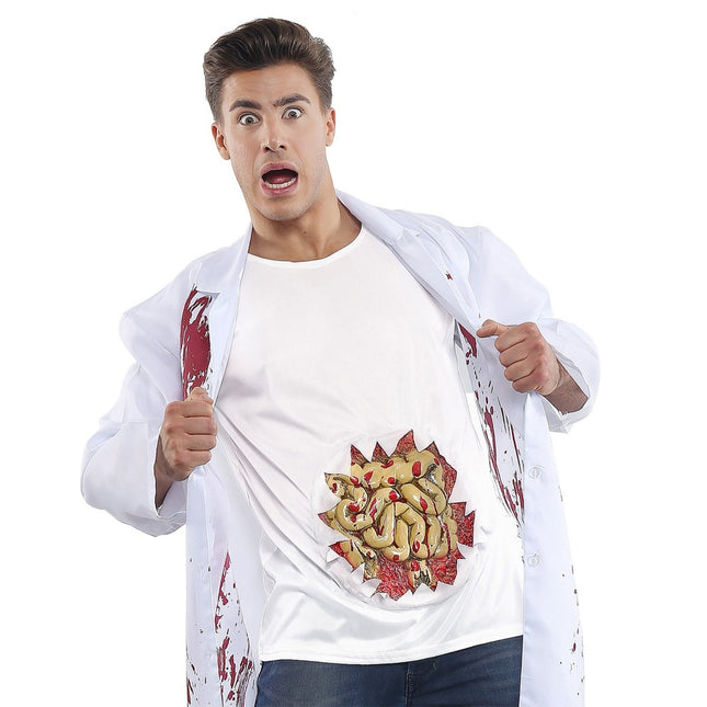 Halloween Shirt Heren Ingewanden van Widmann koop je bij Partywinkel