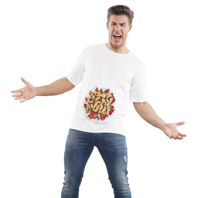 Halloween Shirt Heren Ingewanden van Widmann koop je bij Partywinkel