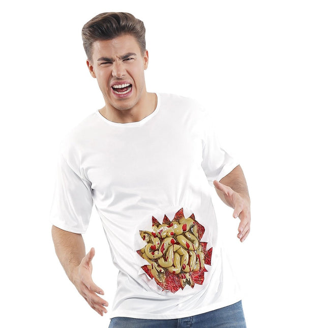 Halloween Shirt Heren Ingewanden van Widmann koop je bij Partywinkel