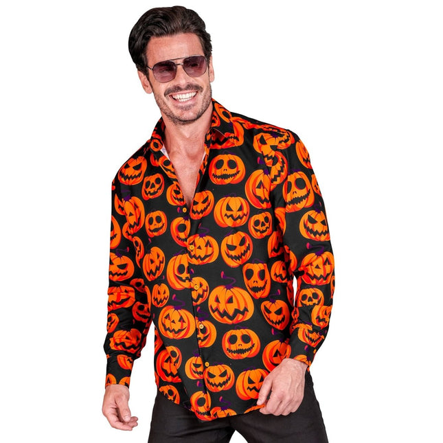 Halloween Shirt Pompoen van Widmann koop je bij Partywinkel