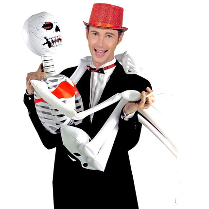 Halloween Skelet Opblaasbaar 1,83m van Widmann koop je bij Partywinkel