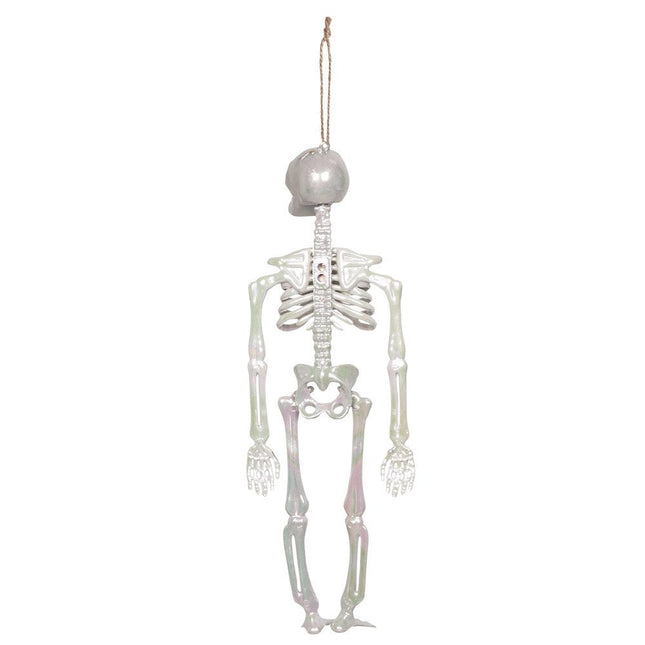 Halloween Skelet Parelmoer 32cm van Boland koop je bij Partywinkel