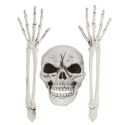 Halloween Skelet Schedel En Armen van Boland koop je bij Partywinkel