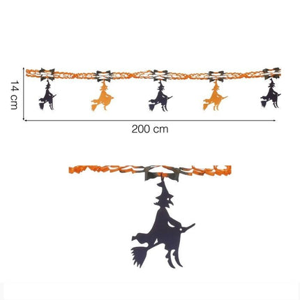 Halloween Slinger Heks 2m van Fiestas Guirca koop je bij Partywinkel