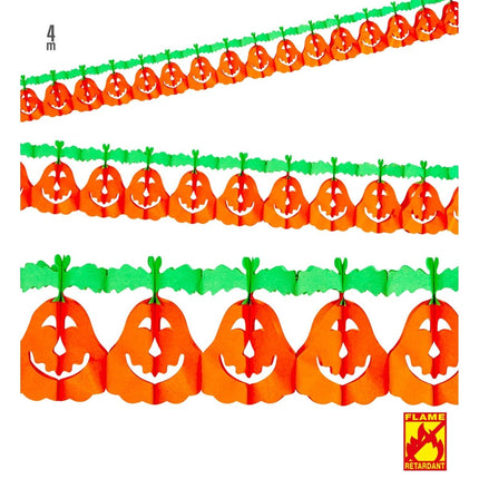Halloween Slinger Pompoenen 4m van Widmann koop je bij Partywinkel