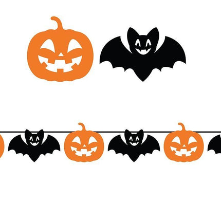 Halloween Slinger Zwart Oranje 3m van Fiestas Guirca koop je bij Partywinkel