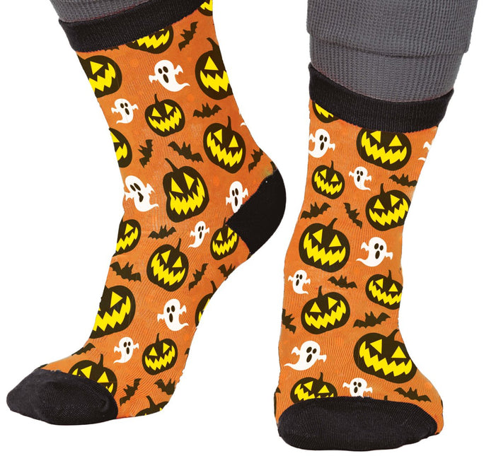 Halloween Sokken Pompoen En Geesten van Fiestas Guirca koop je bij Partywinkel