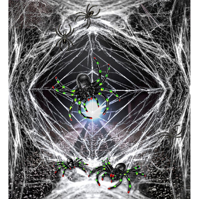 Halloween Spinnenweb Met Spinnen van Widmann koop je bij Partywinkel