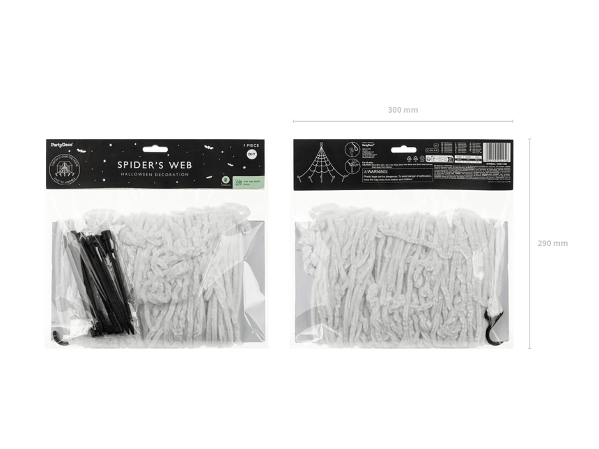 Halloween Spinnenweb Wit van Partydeco koop je bij Partywinkel