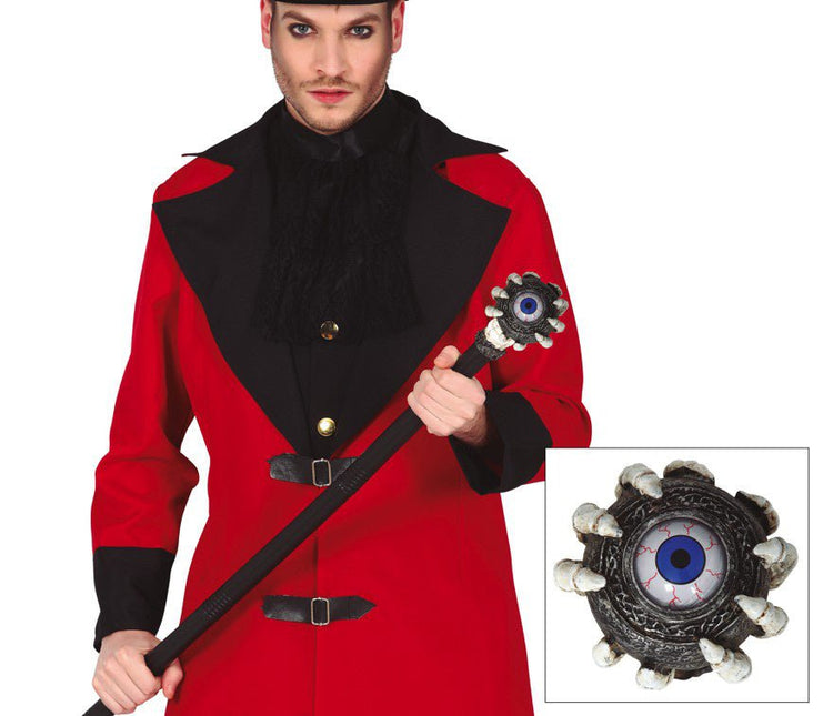 Halloween Stok Skelet Hand Oog 85cm van Fiestas Guirca koop je bij Partywinkel