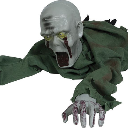 Halloween Pop Groen Kruipende Zombie 1,1m van Fiestas Guirca koop je bij Partywinkel