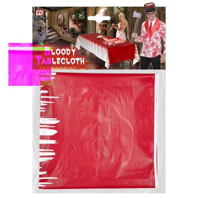 Halloween Tafelkleed Bloed 2,75m van Widmann koop je bij Partywinkel