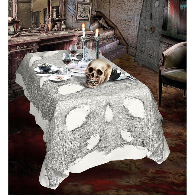 Halloween Tafelkleed Grijs 3m van Widmann koop je bij Partywinkel