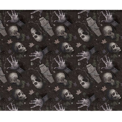 Halloween Tafelkleed Kerkhof 2,74m van Fiestas Guirca koop je bij Partywinkel