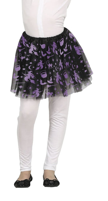 Halloween Tutu Meisje Heks 30cm van Fiestas Guirca koop je bij Partywinkel