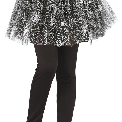 Halloween Tutu Meisje Spinnenweb 30cm van Fiestas Guirca koop je bij Partywinkel