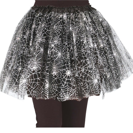 Halloween Tutu Meisje Spinnenweb 30cm van Fiestas Guirca koop je bij Partywinkel
