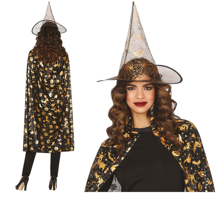 Halloween Verkleedset Dames Heks 2 delig van Fiestas Guirca koop je bij Partywinkel