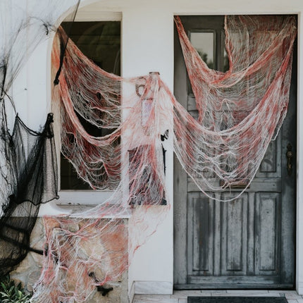 Halloween Wanddecoratie Bloederig Net van Partydeco koop je bij Partywinkel