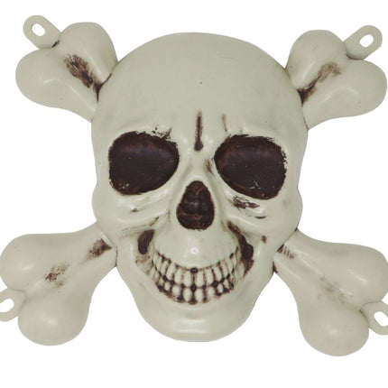 Halloween Deurdecoratie Piratenschedel 30cm van Fiestas Guirca koop je bij Partywinkel