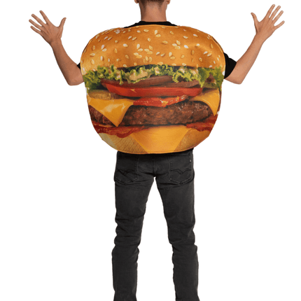 Hamburger - One Size van Partychimp koop je bij Partywinkel