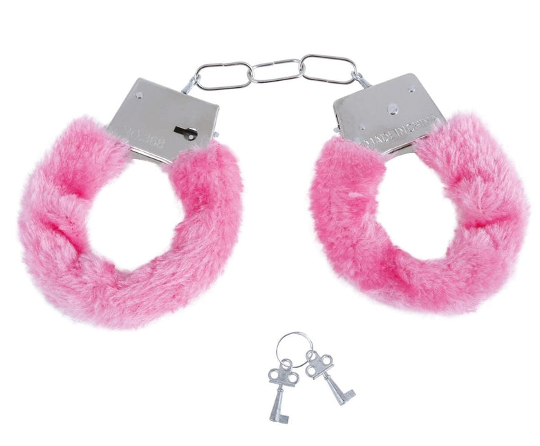 Handboeien Roze Fluweel van Fiestas Guirca koop je bij Partywinkel