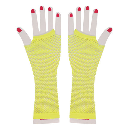 Handschoen Visnet Neon Geel van Fiestas Guirca koop je bij Partywinkel