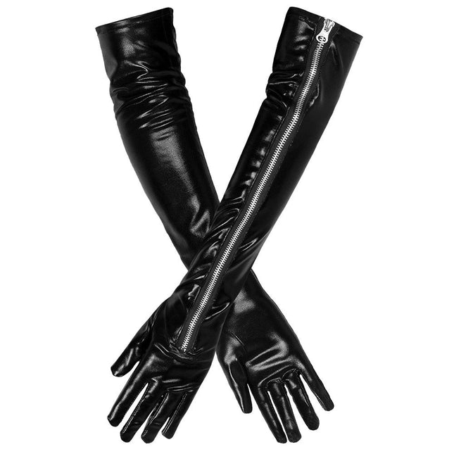 Handschoenen Lederlook Kinky van Boland koop je bij Partywinkel
