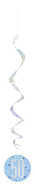 Hangdecoratie 50 Jaar Blauw 81cm 6st van Unique koop je bij Partywinkel