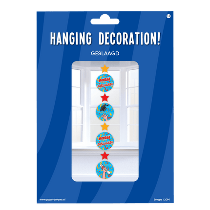 Hangdecoratie Geslaagd 120cm van Paper Dreams koop je bij Partywinkel