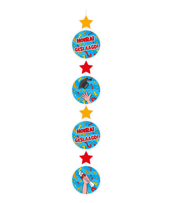 Hangdecoratie Geslaagd 120cm van Paper Dreams koop je bij Partywinkel