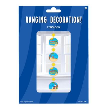 Hangdecoratie Pensioen 120cm van Paper Dreams koop je bij Partywinkel