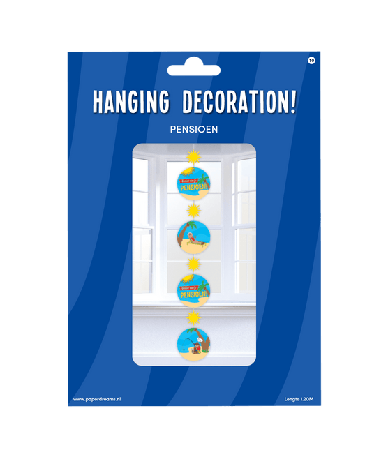 Hangdecoratie Pensioen 120cm van Paper Dreams koop je bij Partywinkel