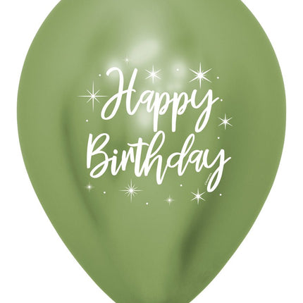 Happy Birthday Ballonnen Gekleurd 30cm 25st van Sempertex koop je bij Partywinkel