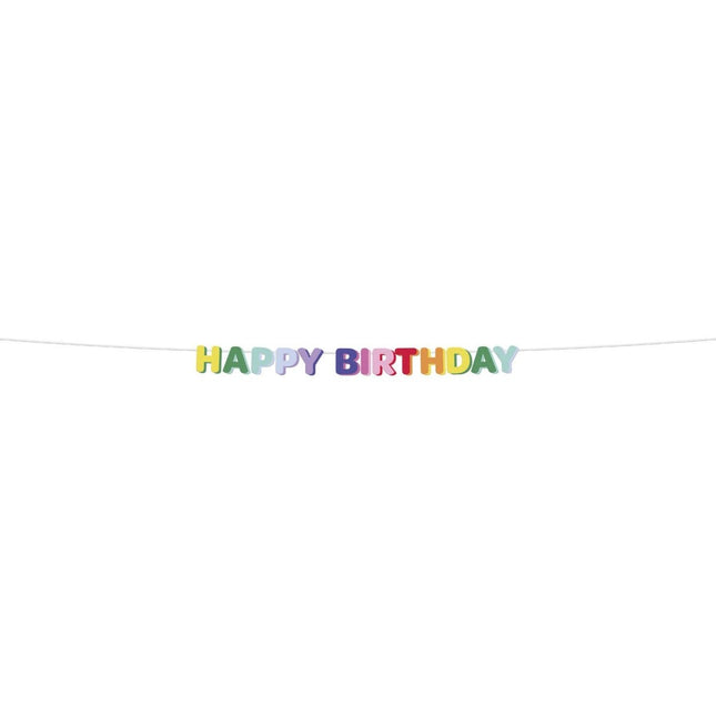 Happy Birthday Letterslinger 1,7m van Folat koop je bij Partywinkel