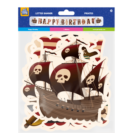 Happy Birthday Letterslinger Piraten 3m van Paper Dreams koop je bij Partywinkel