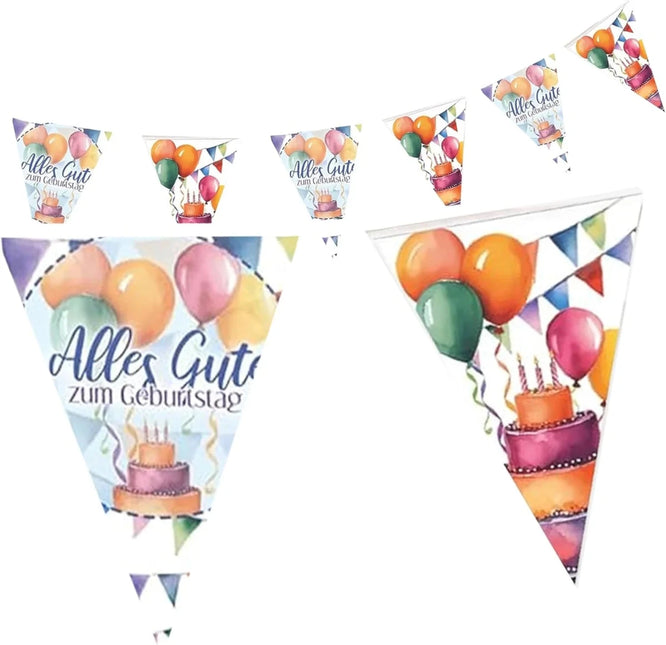 Happy Birthday Slinger Gekleurd 4m van VDV Benefit koop je bij Partywinkel