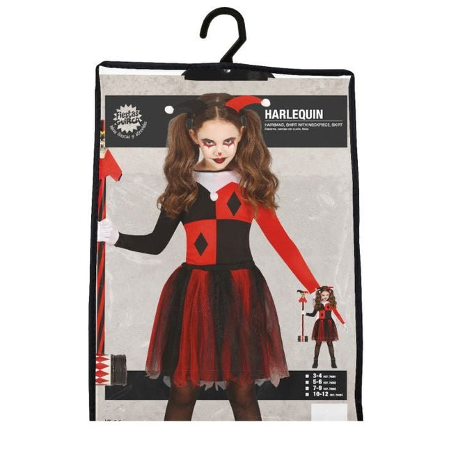 Harlekijn Halloween Kostuum Meisje van Fiestas Guirca koop je bij Partywinkel