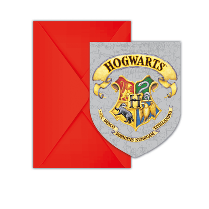 Harry Potter Uitnodigingen En Enveloppen 6st van Procos koop je bij Partywinkel