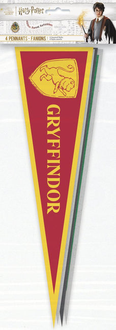 Harry Potter Vlag 41cm 4st van Unique koop je bij Partywinkel