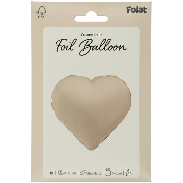Hart Helium Ballon Nude Leeg 45cm van Folat koop je bij Partywinkel