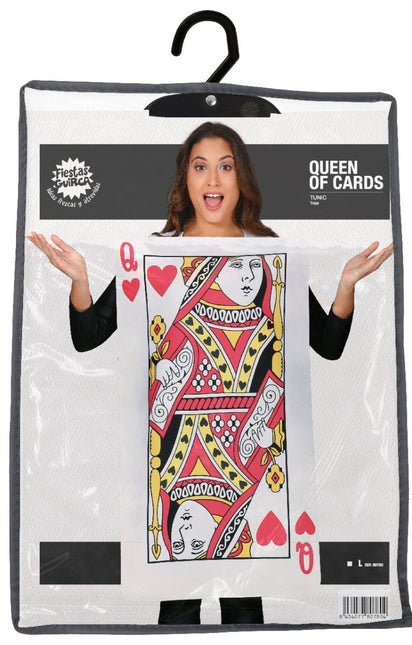 Harten Koningin Kaart Kostuum L van Fiestas Guirca koop je bij Partywinkel